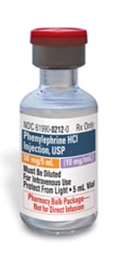 phenlyephrine 10mg/mL 5mL apollo label vial